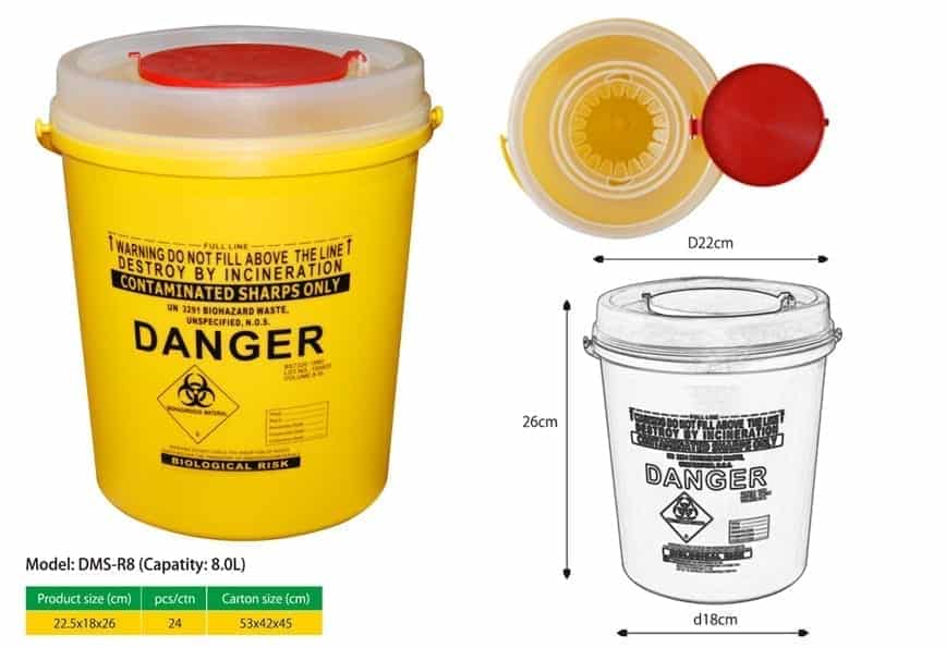 8.0L R-Series Sharps Container 1 8.0L R-Series Sharps Container