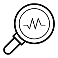 monitor icon black and white